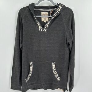 Third & Army Pullover Long Sleeve Hoodie Sweatshirt Grey NWT Large